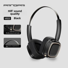 New explosive models Merad retro headset Bluetooth headphones compact wireless Bluetooth 5.4 bass music (Color: Black)